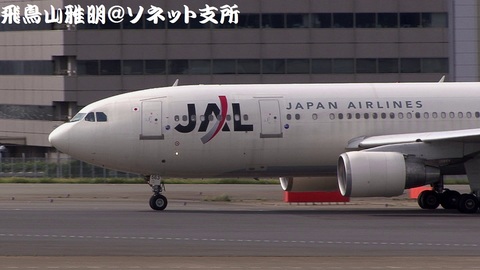日本航空 JA8563＠東京国際空港。第1駐車場より。