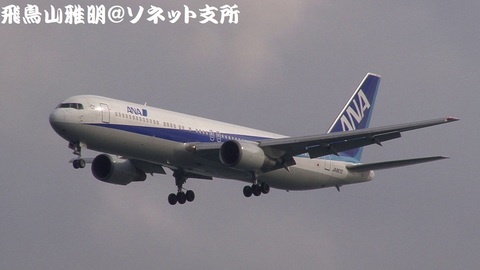 全日本空輸 JA8670＠東京国際空港。浮島町公園より。