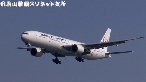 日本航空 JA8941＠東京国際空港。浮島町公園より。
