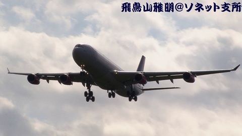 スカンジナビア航空 OY-KBC＠成田国際空港。RWY34Lエンドより。